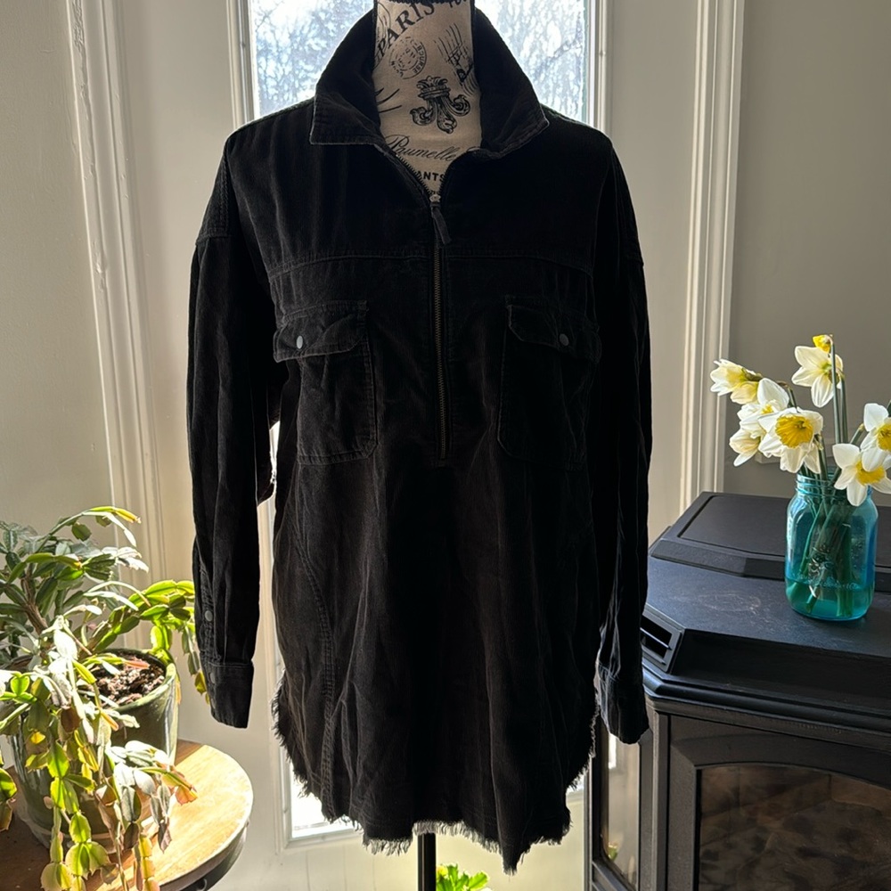 Aerie Offline half zip corduroy top